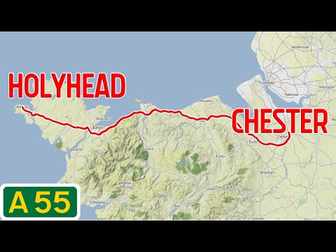 UK Road Tours - A55 Chester to Holyhead