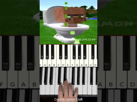 Minecraft Skibidi Toilet [Piano Tutorial]