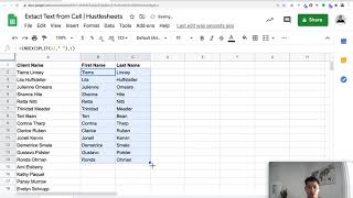 Extract Specific Text from a Cell in Google Sheets Spreadsheet