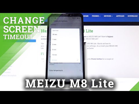 How to Set Up Screen Timeout on MEIZU M8 Lite