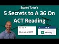 How To Get A Perfect 36 on the ACT Reading Test - 5 Tips and Strategies From A Perfect Scorer