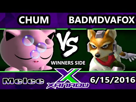 S@X 154 SSBM Tournament - Bad MDVA Fox (Fox) Vs. Chum (Jigglypuff)