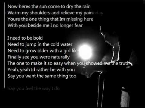 Joshua Radin - I'd Rather Be With You (w/ LYRICS ON SCREEN)