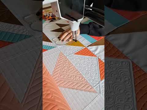 Here's how I use the Mini 4-n-1 Machine Quilting Ruler to quilt smooth curved crosshatching!