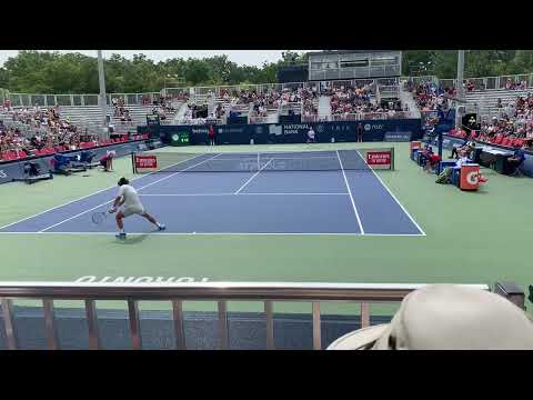 #diegoschwartzman vs #liamdraxl (#newmarket born player) #national_bank_open #toronto #tennis