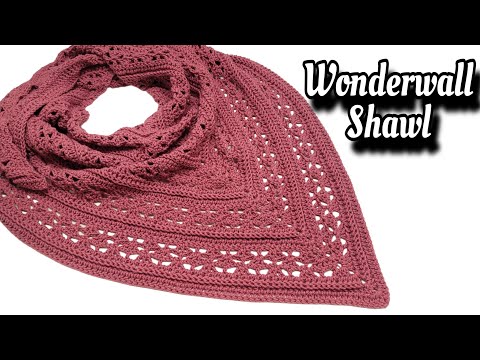 Crochet Quick Easy Shawl - Wonderwall Shawl - Bag-O-Day Crochet Tutorial