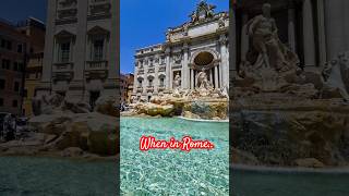 When in Rome… Definitely Do This! 🏛⛲️🍕🇮🇹 #reels #italy #traveling