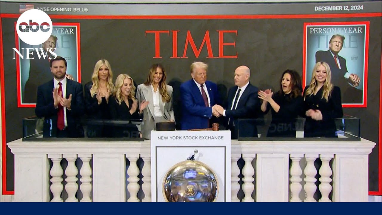 A look at Trump's impact on the stock market as he rings NYSE opening bell