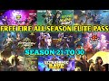 Free Fire All Elite Pass || All Season Elite Pass Full Review || Elite Pass Season 21 To 30