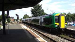 preview picture of video 'Class 172 no. 172344 arriving at Stourbridge Junction on 7/8/13'