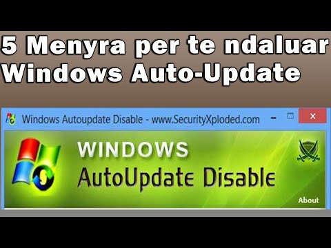 Si te ndalojme perfundimisht Windows Automatic Update - 5 menyra efikase