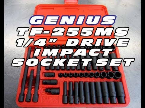 TOOL REVIEW - Genius 1/4" Drive Impact Socket Set TF-255MS