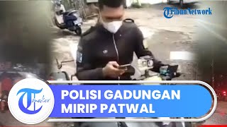Viral Video Pria Beratribut Mirip Polisi di Bogor, Diduga Gadungan, Pura-pura Main HP saat Direkam
