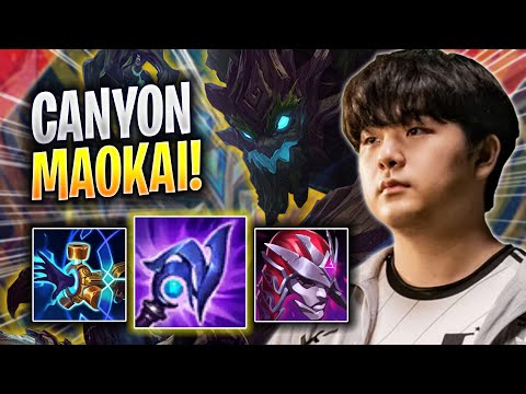CANYON TRIES NEW MAOKAI BUILD! - DK Canyon Plays Maokai JUNGLE vs Rek'sai! | Season 2023