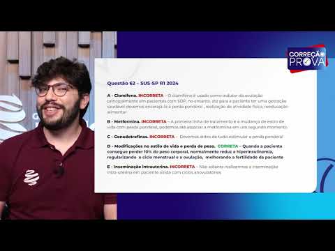 Gabarito Residência Médica SUS-SP 2024 - Correção Pós-Prova - GO