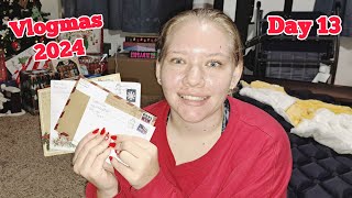 Vlogmas Day 13, We Got Mail, Christmas Cards Fun Advent Surprises