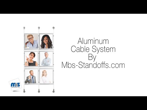 Standoff Panel Support - Up to 1/4'' - Double Sided - Standoff - Aluminum - For Cable