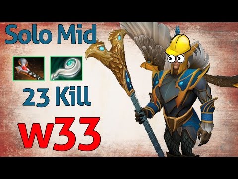 w33 - Dota 2 : Guide - Profession Skywrath mage - Solo mid gameplay