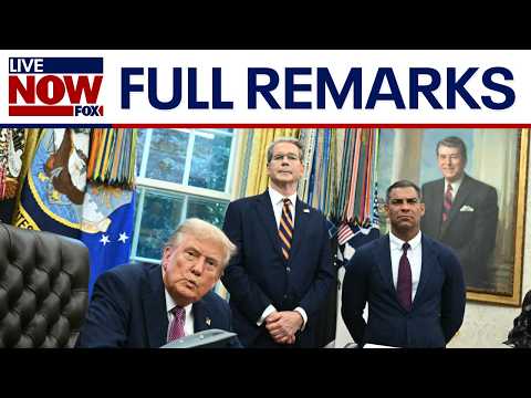 Video | FULL: President Trump signs executive orders in Oval Office