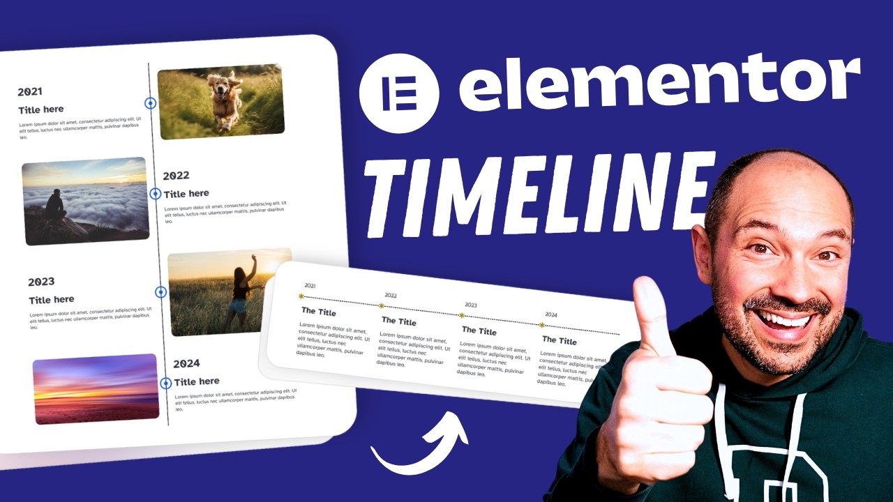 Elementor Timeline Tutorial 2025 – Vertical & Horizontal Design – Free Layouts Included 🔥 No Plugin