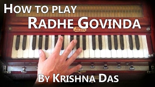 Learn Kirtan - How to Play Radhe Govinda by Krishna Das on Harmonium
