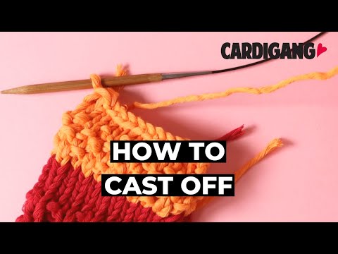 How to cast off your knitting | Cardigang