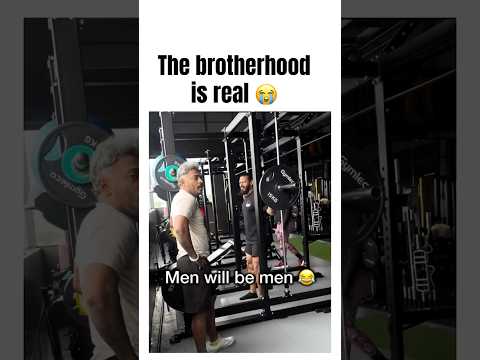 Men will be men 😭 “the brotherhood is real” #gymshorts