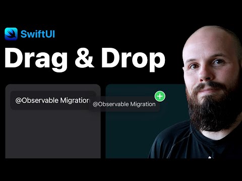 SwiftUI Drag and Drop with Transferable Custom Object thumbnail