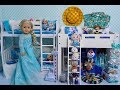Baby Doll Bedroom for Disney Frozen Elsa with Closet Tour & Toys in Doll Room!