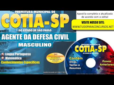 Apostila Agente da Defesa Civil Masculino - Cotia-SP 2015