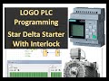 LOGO PLC Programming Star Delta Starter With Interlock