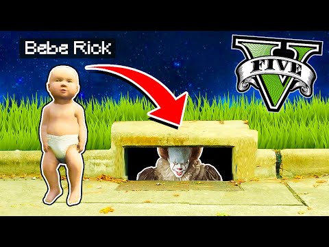 I BECAME THE CLOWN IT THE THING AND TROLLED BABY RICK IN GTA 5!