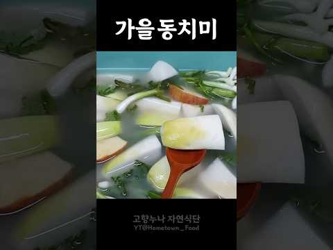 시원하고 아삭아삭한 [가을 동치미]