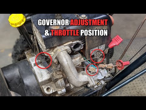 How to Set the Governor on a Tecumseh HMSK Snowblower Engine
