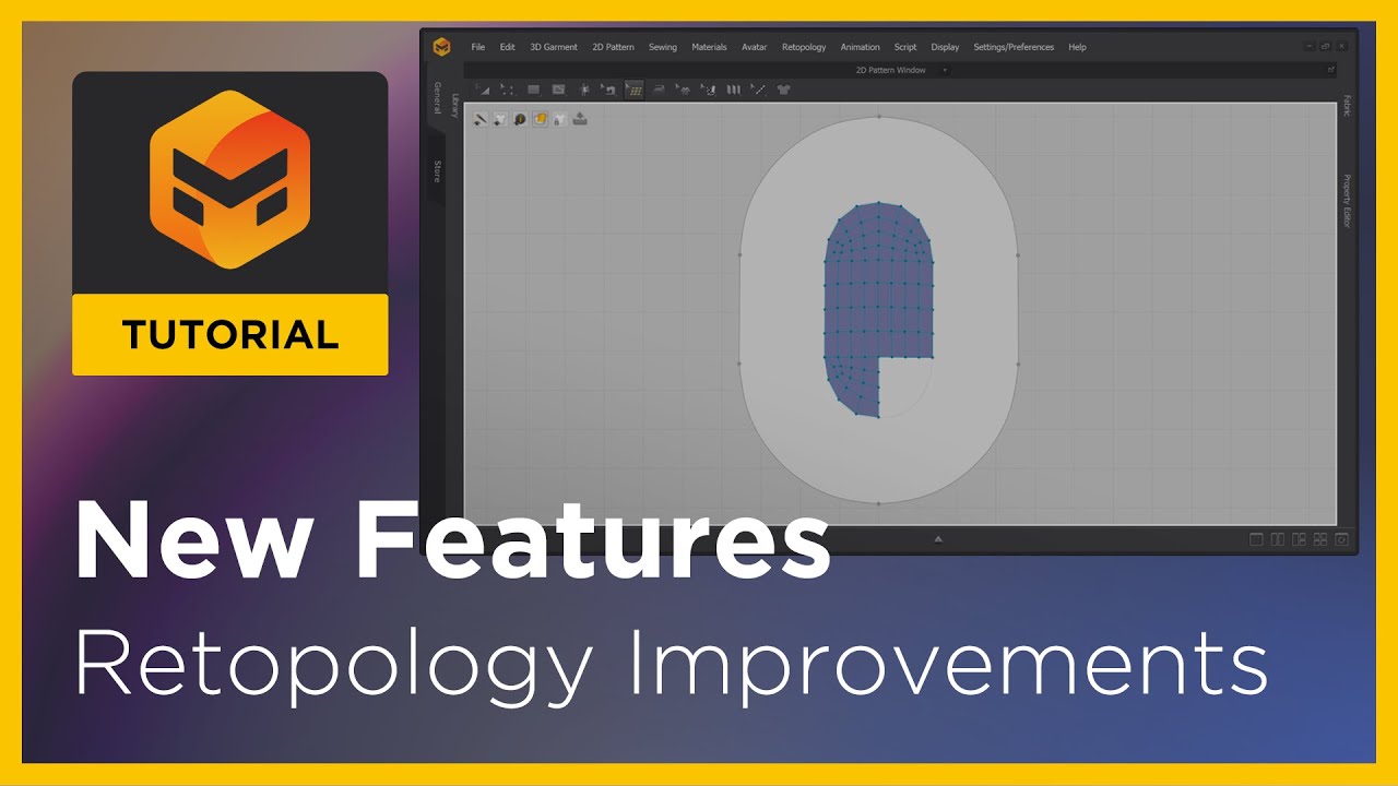 Marvelous Designer 12 New Features: Retopology Improvements 