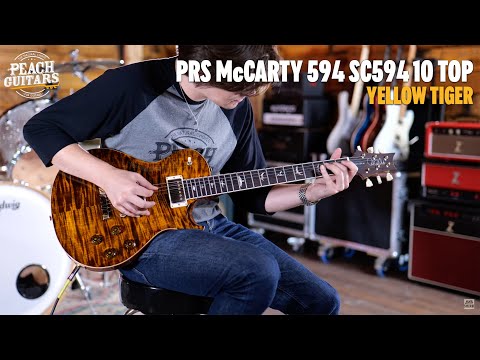 No Talking...Just Tones | PRS McCarty SC594 10 Top | Yellow Tiger Pattern Vintage