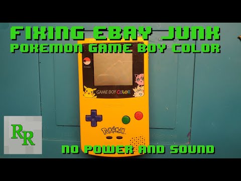 Fixing eBay Junk - Game Boy Color Pokemon Edition - No Power or Sound