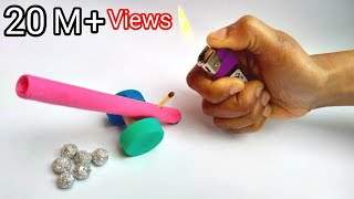 Amazing Paper cannon from Matches || DIY powerful paper cannon || DIY toys