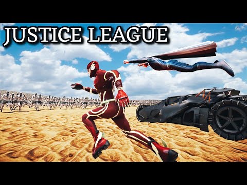 FLASH, SUPERMAN & BATMAN VS 1 MILLION ZOMBIES | Ultimate Epic Battle Simulator 2 | UEBS 2