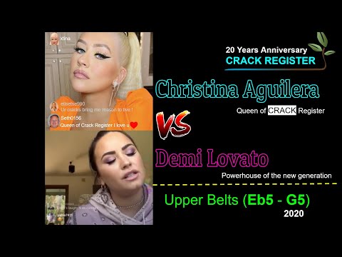 [Vocal Battle] Demi Lovato VS Christina Aguilera - Live Upper Belts Eb5 - G5 (2020)