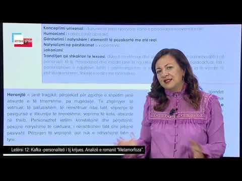Letërsi 12 - Kafka - personaliteti i tij krijues. Analizë e romanit "Metamorfoza".