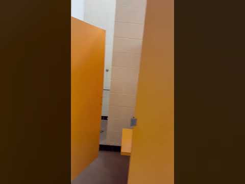 video of the inside of the restroom facilities
