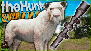 We Hunted An Albino Lion With The New Odin Scope! Call of the wild