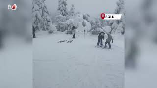 Arkut Dağı Kayak Merkezi'nde Sömestir Yoğunluğu