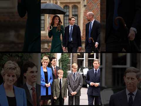 Kate Middleton y Guillermo de Inglaterra acompañan al príncipe Jorge al Etan College #shorts