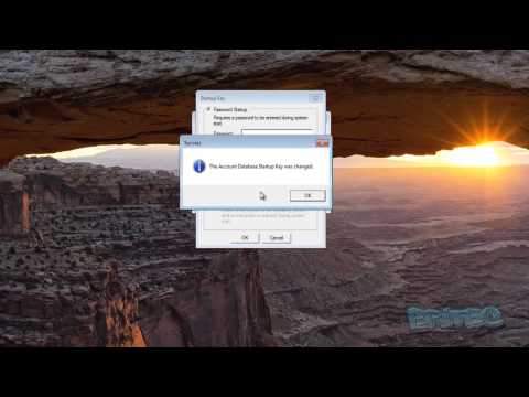 How to remove syskey encryption password
