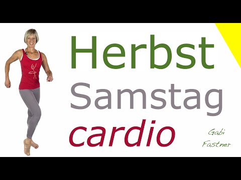 🍃 25 min. Autumn Saturday cardio workout | simple steps at various tempos, no equipment required