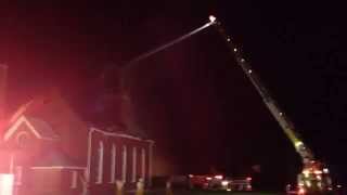 preview picture of video 'Church Structure Fire 8/28/2014 - Hoyleton, IL'
