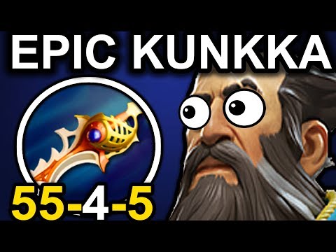 EPIC KUNKKA DOTA 2 PATCH 7.06 NEW META PRO GAMEPLAY