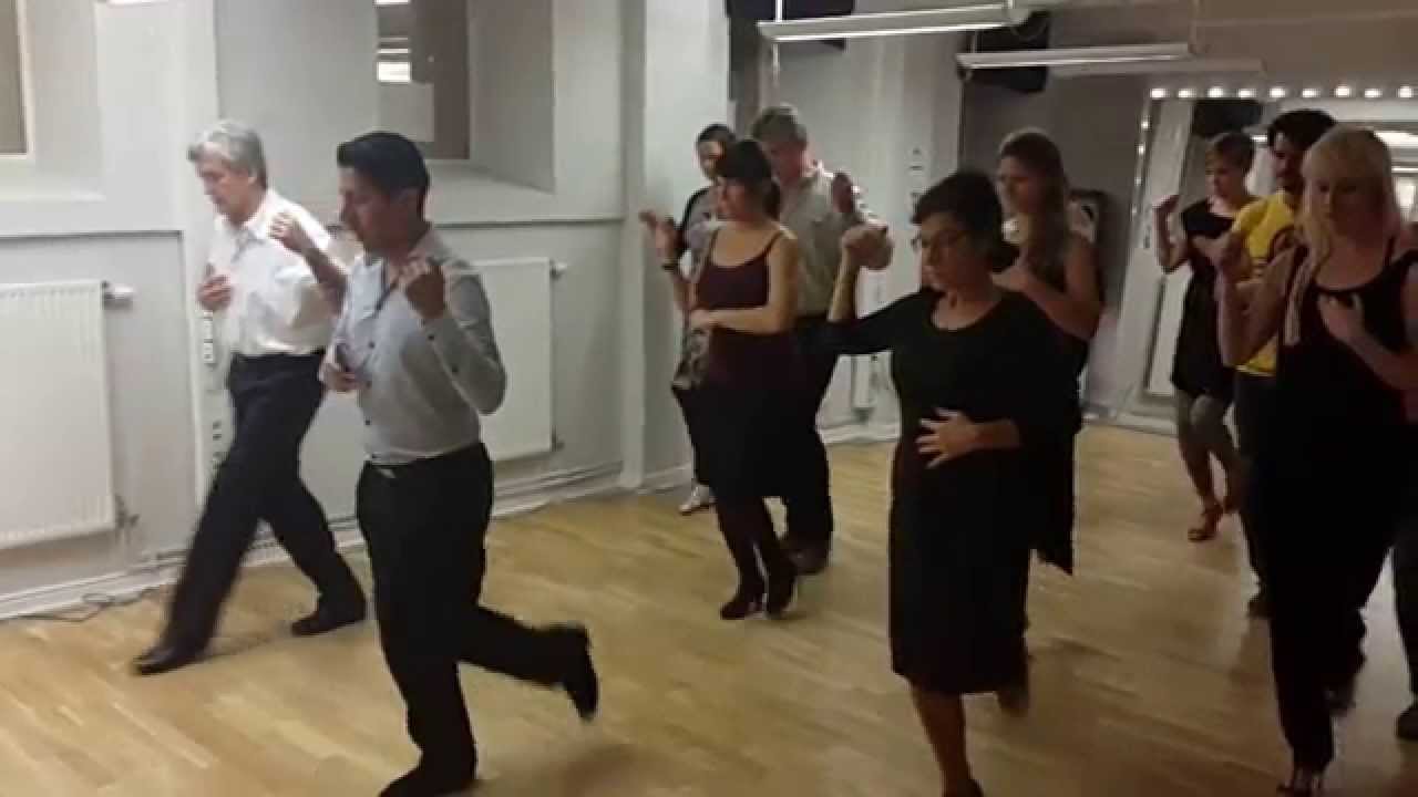 Tango Corazón Technique Class Caminata & Adornos 1 - Julieta Qüesta and Rauli Choque. October 2014